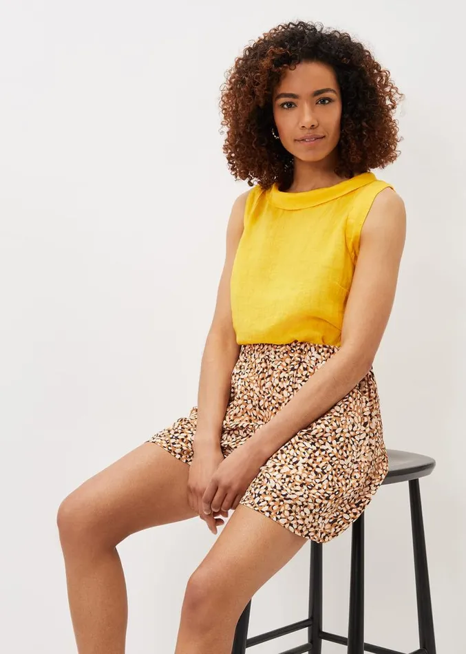 Lorha Almond Printed Shorts Multicoloured Women Phase Eight Trousers