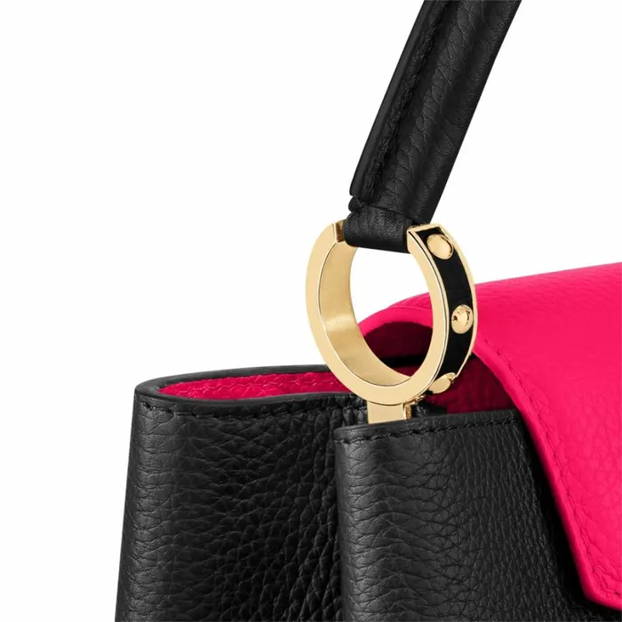 Louis Vuitton Capucines Bag Louis Vuitton M59882 Capucines MM Black Rose Berlingot 8211 Louis Vuitton Handbag Store 8211 Women