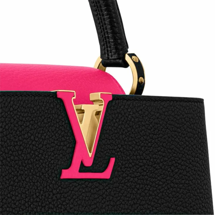 Louis Vuitton Capucines Bag Louis Vuitton M59882 Capucines MM Black Rose Berlingot 8211 Louis Vuitton Handbag Store 8211 Women