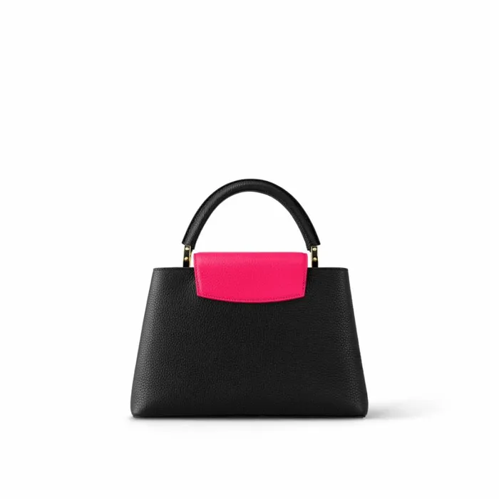 Louis Vuitton Capucines Bag Louis Vuitton M59882 Capucines MM Black Rose Berlingot 8211 Louis Vuitton Handbag Store 8211 Women