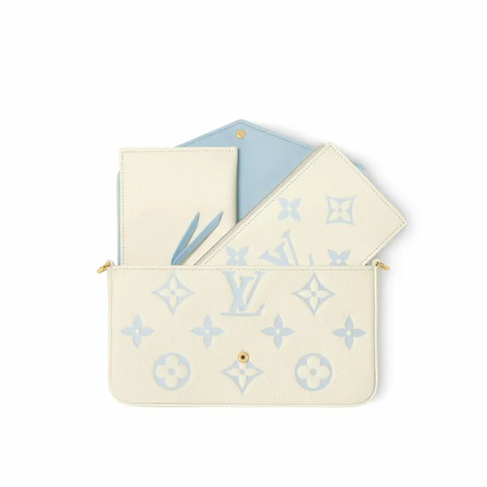 Louis Vuitton Shoulder and Totes Louis Vuitton M83025 Flicie Pochette Candy Blue 8211 Louis Vuitton Handbag Store 8211 Women