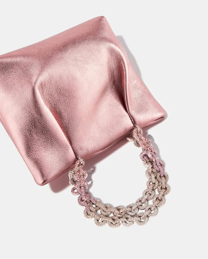 Love Link Mini Tote Pink Women Aquazzura Mini Bags