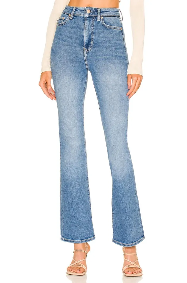 Lovers and Friends Denim Women Greyson Ultra High Rise Slim Boot Skyline