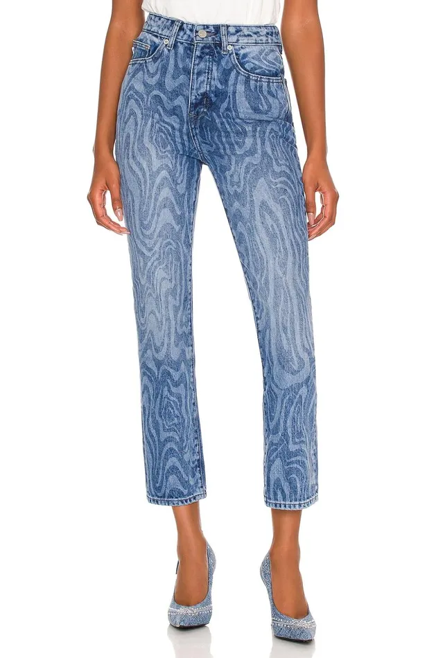 Lovers and Friends Denim Women Reece High Rise Slim Straight Blue Canyon