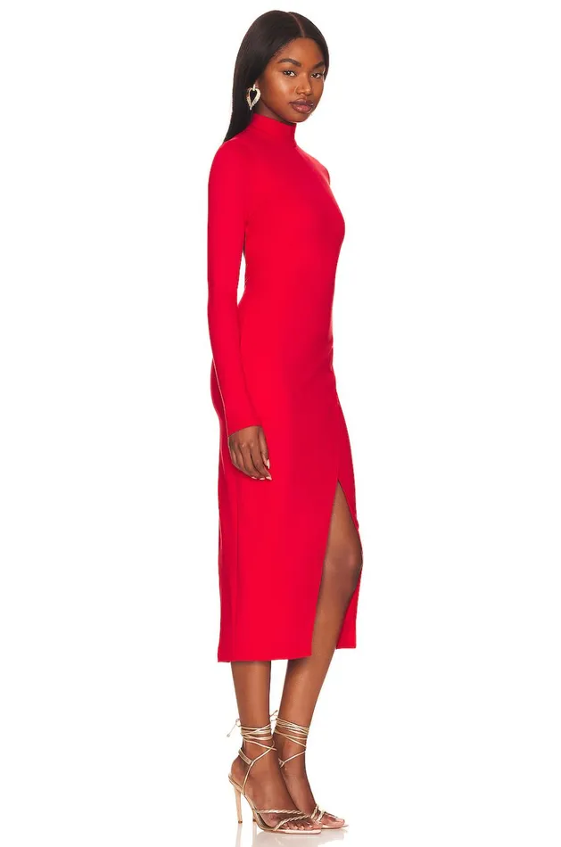 Lovers and Friends Dresses Women Andie Midi Dress Scarlet Red Lovers and Friends Dresses Women Andie Midi Dress Scarlet Red