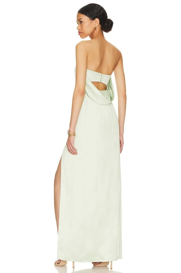 Lovers and Friends Dresses Women Bellamy Gown Sage Green