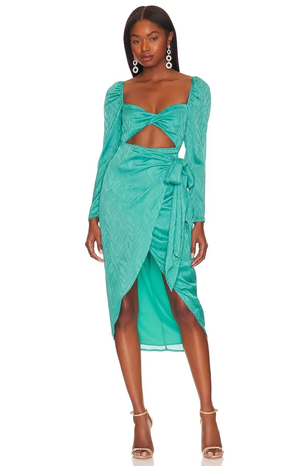 Lovers and Friends Dresses Women Campbell Midi Dress Aqua Blue