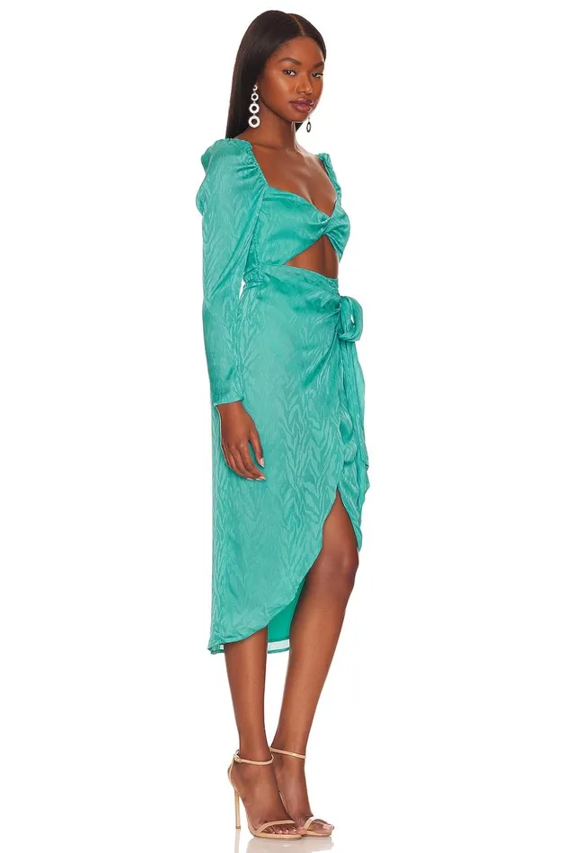 Lovers and Friends Dresses Women Campbell Midi Dress Aqua Blue Lovers and Friends Dresses Women Campbell Midi Dress Aqua Blue