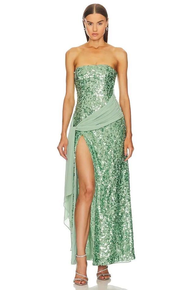 Lovers and Friends Dresses Women Elektra Gown Aqua Ombre