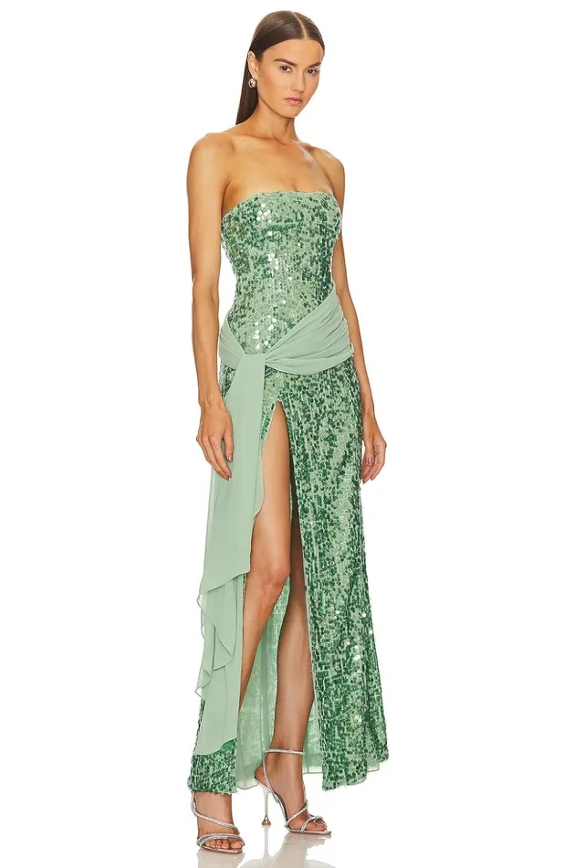 Lovers and Friends Dresses Women Elektra Gown Aqua Ombre Lovers and Friends Dresses Women Elektra Gown Aqua Ombre