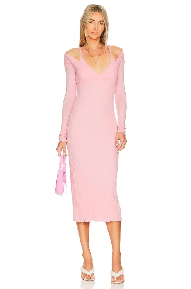 Lovers and Friends Dresses Women Garcelle Midi Dress Peony Pink