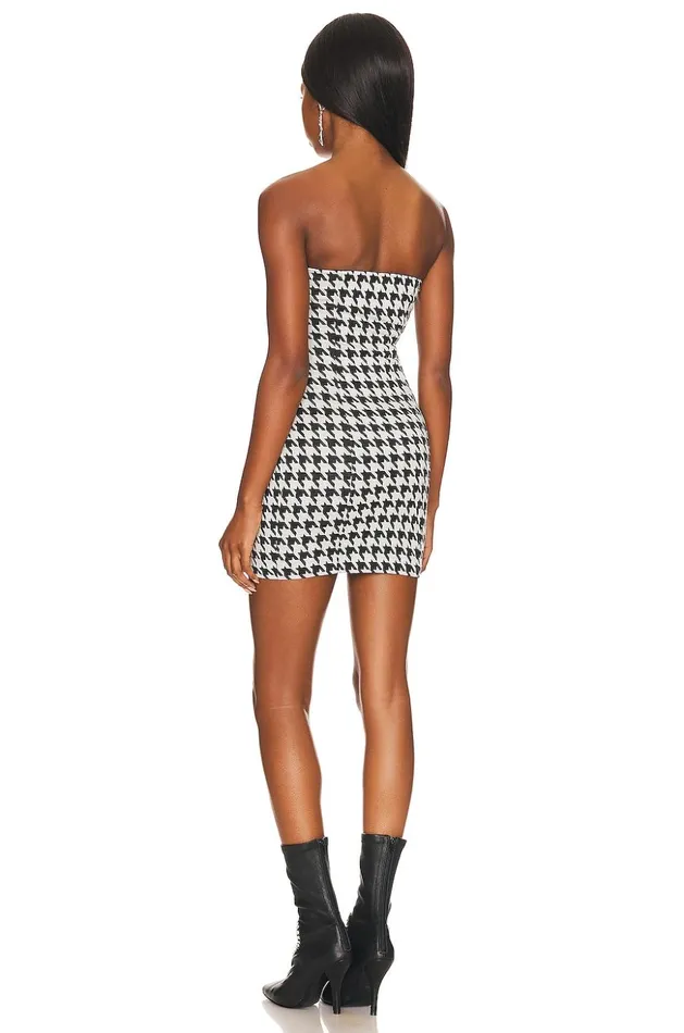 Lovers and Friends Dresses Women Griffith Mini Dress Black and White Lovers and Friends Dresses Women Griffith Mini Dress Black and White