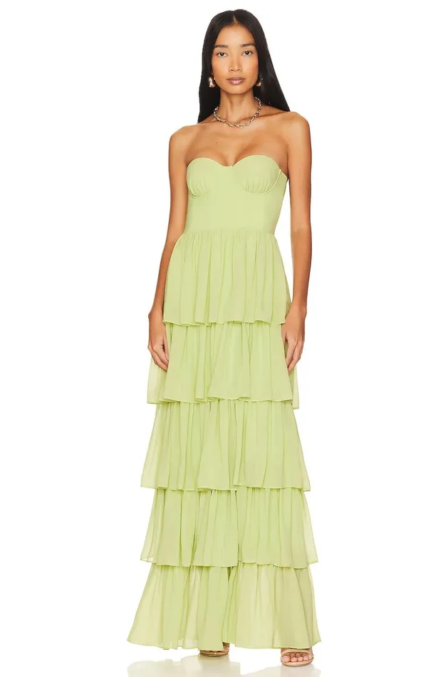 Lovers and Friends Dresses Women Hattie Gown Green