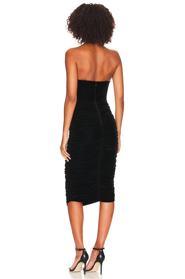 Lovers and Friends Dresses Women Natasha Midi Dress Black Night Lovers and Friends Dresses Women Natasha Midi Dress Black Night