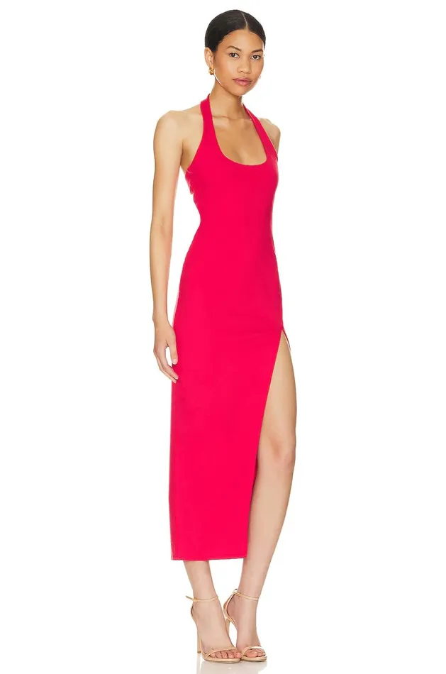Lovers and Friends Dresses Women Penrose Midi Dress Lipstick Red Lovers and Friends Dresses Women Penrose Midi Dress Lipstick Red