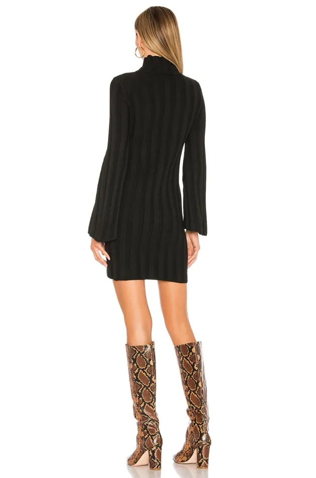 Lovers and Friends Dresses Women Taytay Sweater Dress Black Lovers and Friends Dresses Women Taytay Sweater Dress Black