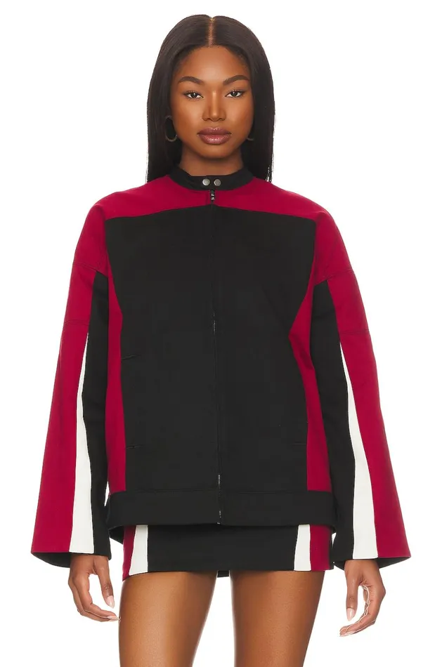 Lovers and Friends Jackets and Coats Women Julia Jacket Black and Red Lovers and Friends Jackets and Coats Women Julia Jacket Black and Red