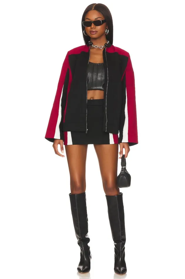 Lovers and Friends Jackets and Coats Women Julia Jacket Black and Red Lovers and Friends Jackets and Coats Women Julia Jacket Black and Red
