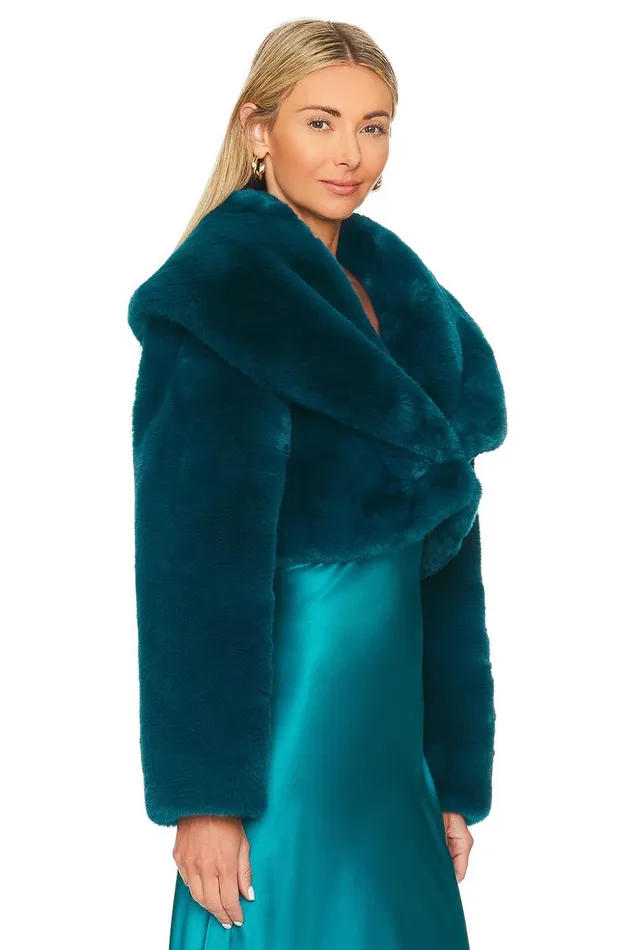 Lovers and Friends Jackets and Coats Women Mayfair Cropped Jacket Dark Teal Lovers and Friends Jackets and Coats Women Mayfair Cropped Jacket Dark Teal