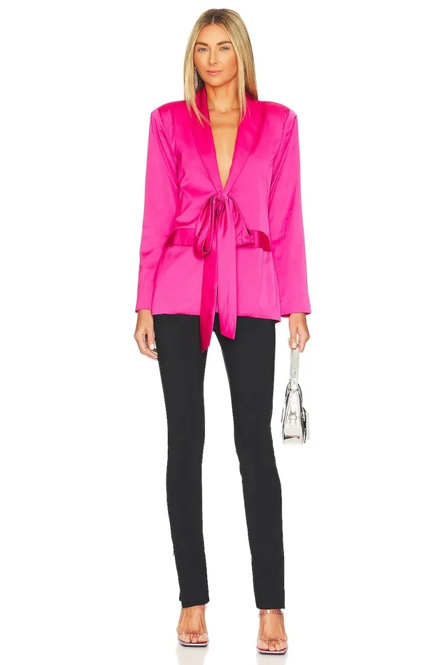 Lovers and Friends Jackets and Coats Women Taylor Blazer Hot Pink Lovers and Friends Jackets and Coats Women Taylor Blazer Hot Pink