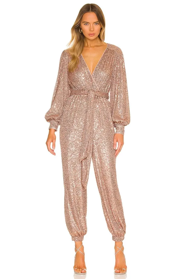 Lovers and Friends Jumpsuits Women Happy Hour Jumpsuit Rose Gold
