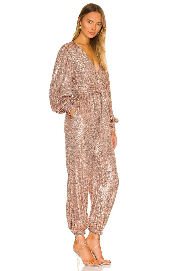 Lovers and Friends Jumpsuits Women Happy Hour Jumpsuit Rose Gold Lovers and Friends Jumpsuits Women Happy Hour Jumpsuit Rose Gold