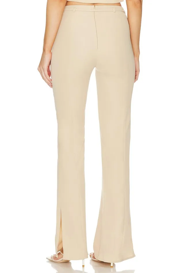 Lovers and Friends Pants Women Abbey Pant Nude Neutral Lovers and Friends Pants Women Abbey Pant Nude Neutral