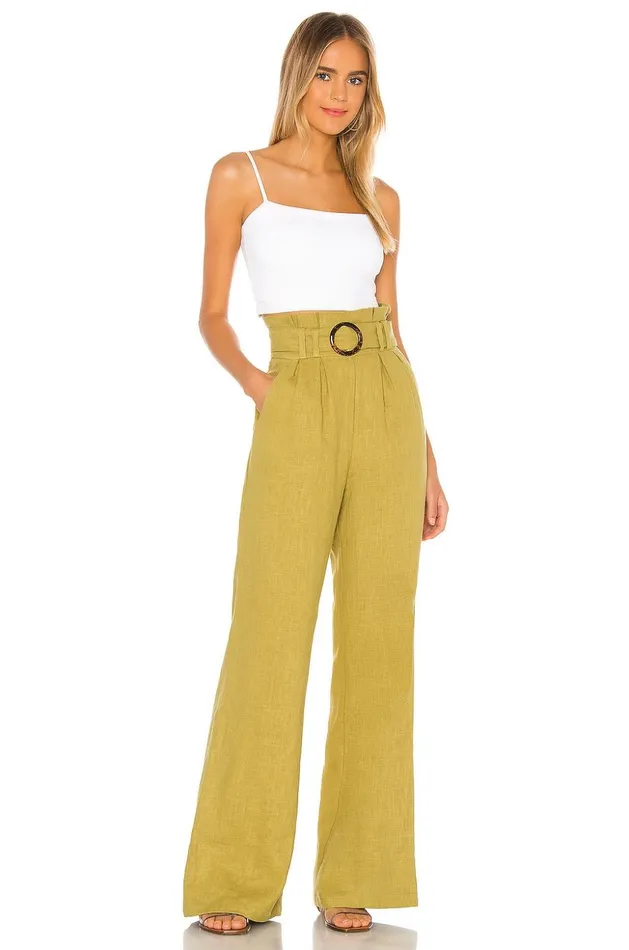 Lovers and Friends Pants Women Grant Pant Sage Green Lovers and Friends Pants Women Grant Pant Sage Green
