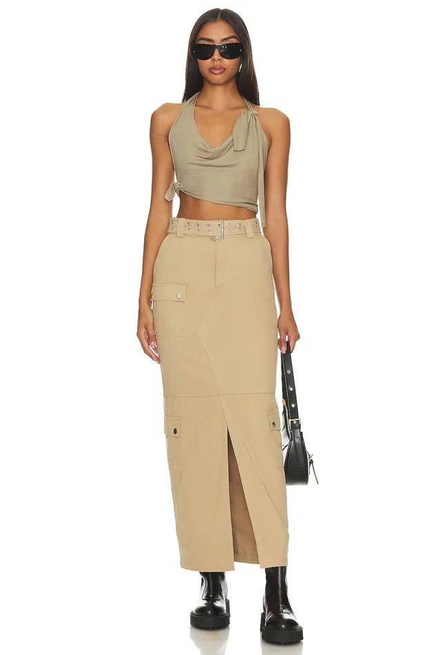 Lovers and Friends Skirts Women Remy Maxi Skirt Taupe Neutral Lovers and Friends Skirts Women Remy Maxi Skirt Taupe Neutral