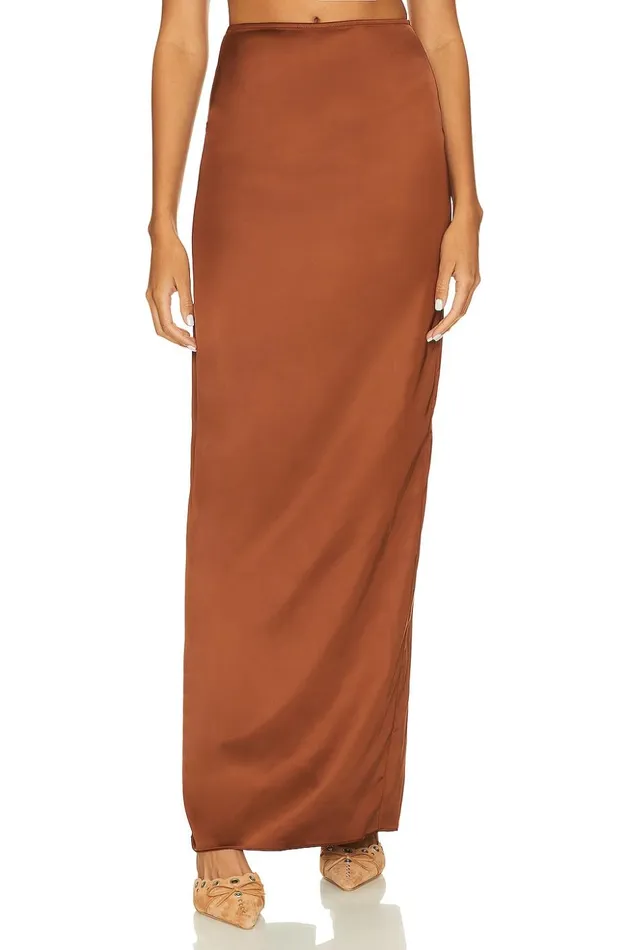 Lovers and Friends Skirts Women River Maxi Skirt Chocolate Brown