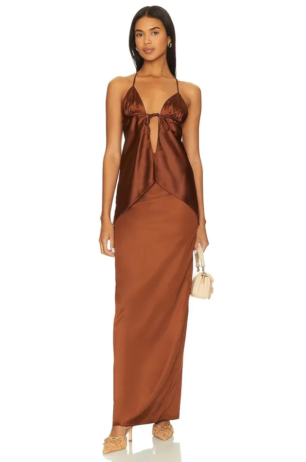 Lovers and Friends Skirts Women River Maxi Skirt Chocolate Brown Lovers and Friends Skirts Women River Maxi Skirt Chocolate Brown