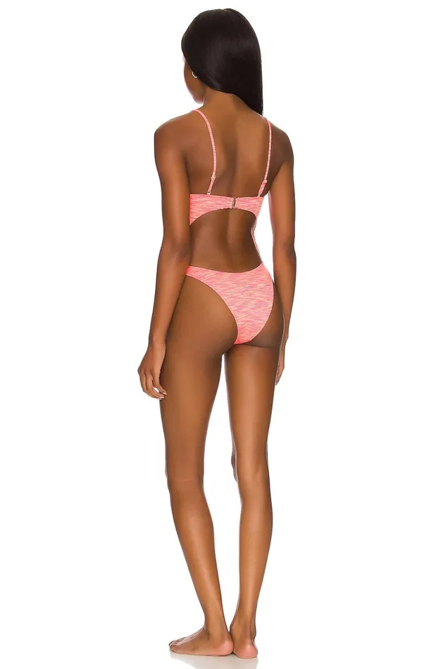 Lovers and Friends Swimsuits and CoverUps Women Hideaway One Piece Hot Pink Space Dye Lovers and Friends Swimsuits and CoverUps Women Hideaway One Piece Hot Pink Space Dye