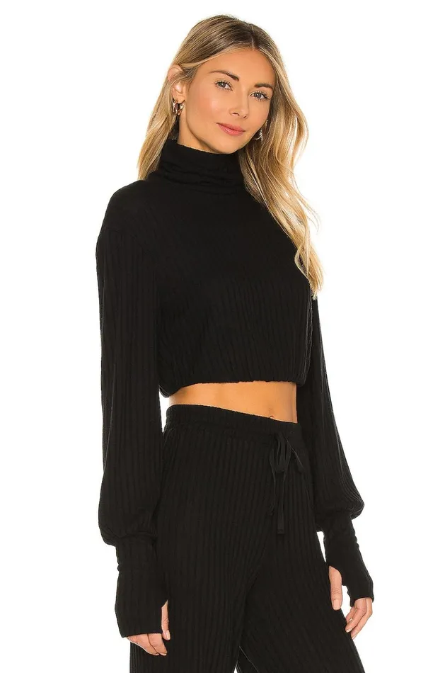 Lovers and Friends Tops Women Apres Top Black Lovers and Friends Tops Women Apres Top Black