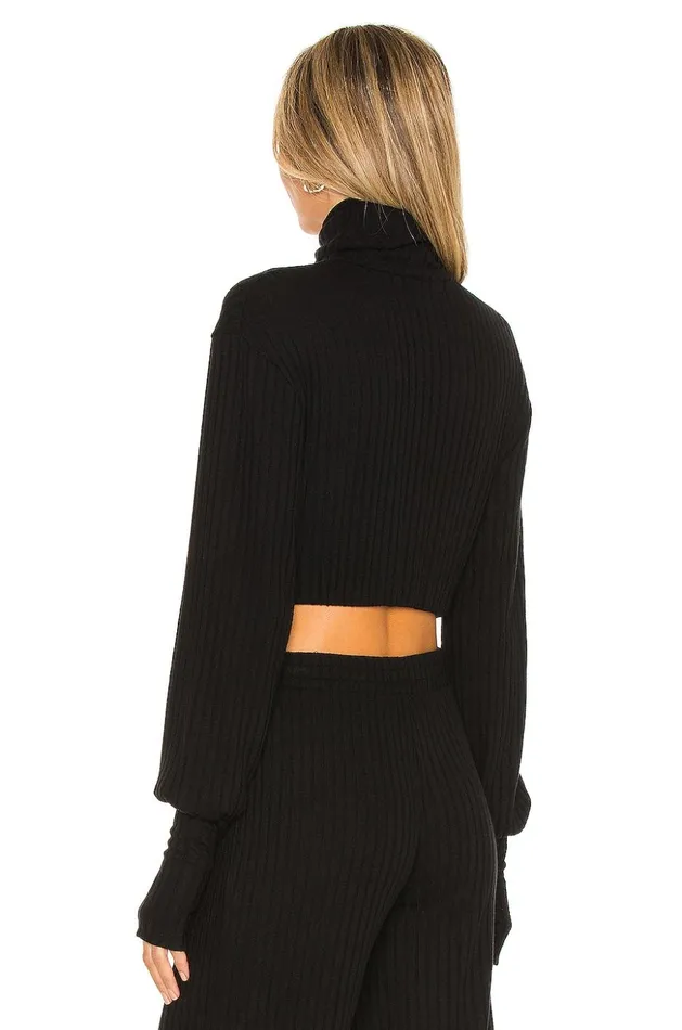 Lovers and Friends Tops Women Apres Top Black Lovers and Friends Tops Women Apres Top Black