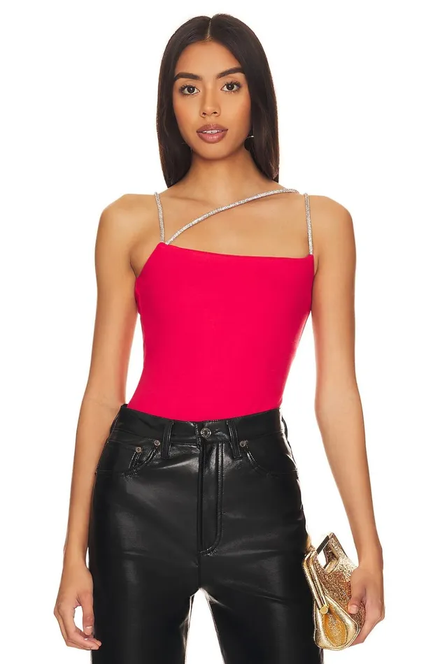 Lovers and Friends Tops Women Julie Bodysuit Scarlet Red