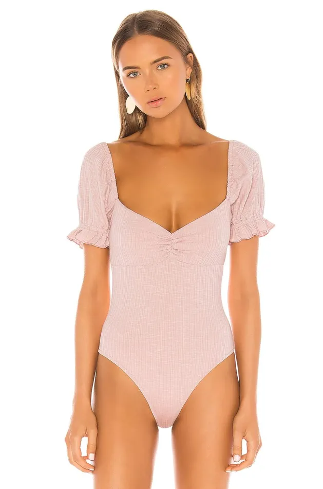 Lovers and Friends Tops Women Olive Bodysuit Pink Lemonade Lovers and Friends Tops Women Olive Bodysuit Pink Lemonade