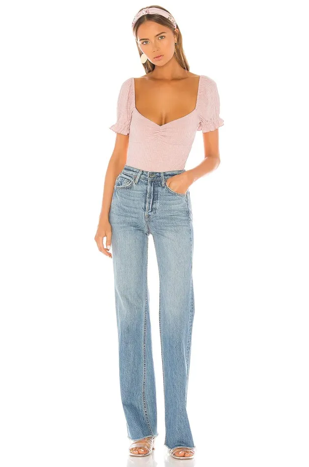 Lovers and Friends Tops Women Olive Bodysuit Pink Lemonade Lovers and Friends Tops Women Olive Bodysuit Pink Lemonade