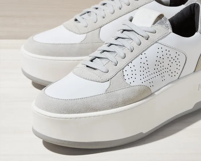 Low Tops Women P448 Empire WhiteSilver Low Tops Women P448 Empire WhiteSilver
