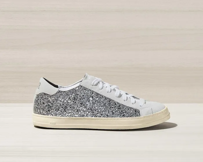 Low Tops Women P448 John Recycled WhiteSilver