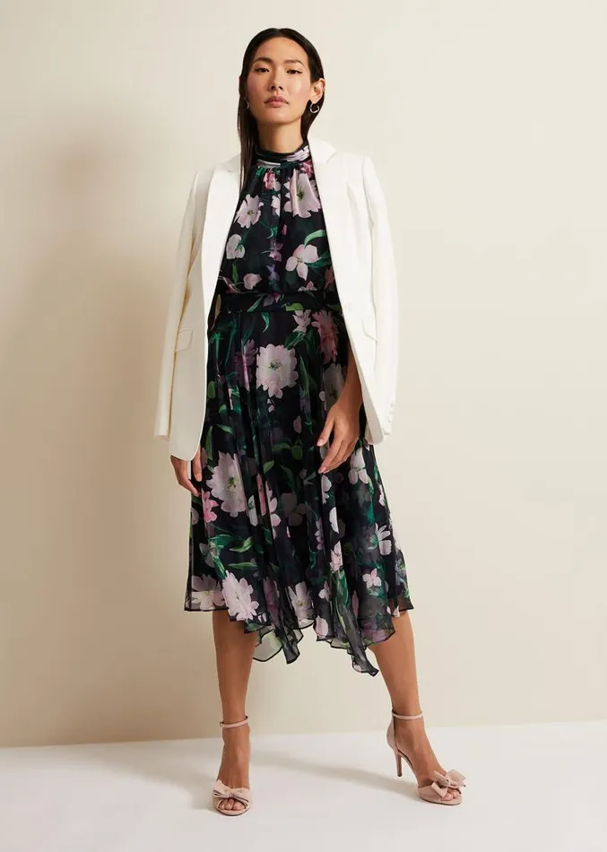 Lucinda Floral Dress Multicoloured Women Phase Eight Dresses