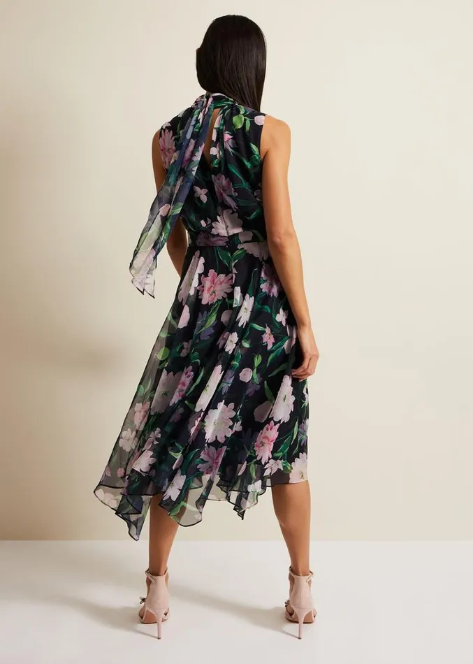 Lucinda Floral Dress Multicoloured Women Phase Eight Dresses