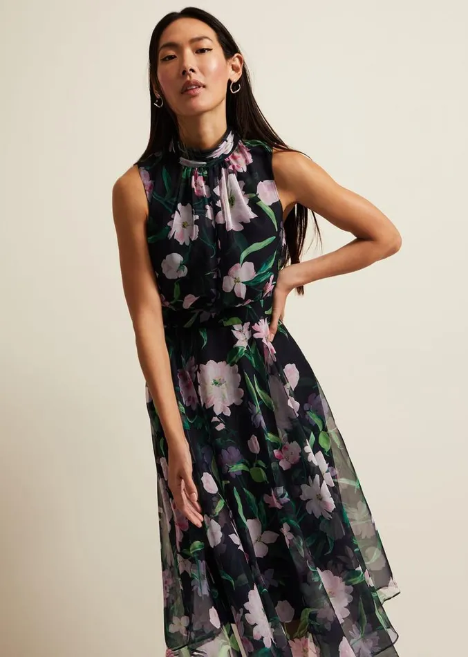Lucinda Floral Dress Multicoloured Women Phase Eight Dresses