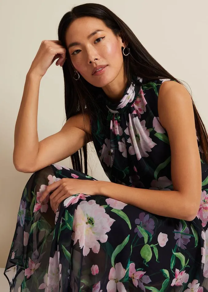 Lucinda Floral Dress Multicoloured Women Phase Eight Dresses