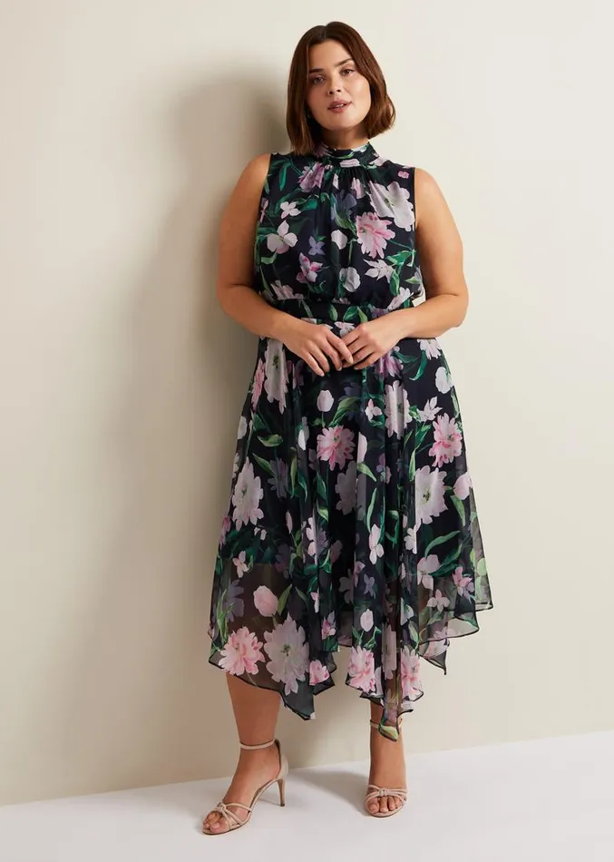 Lucinda Floral Dress Multicoloured Women Phase Eight Dresses
