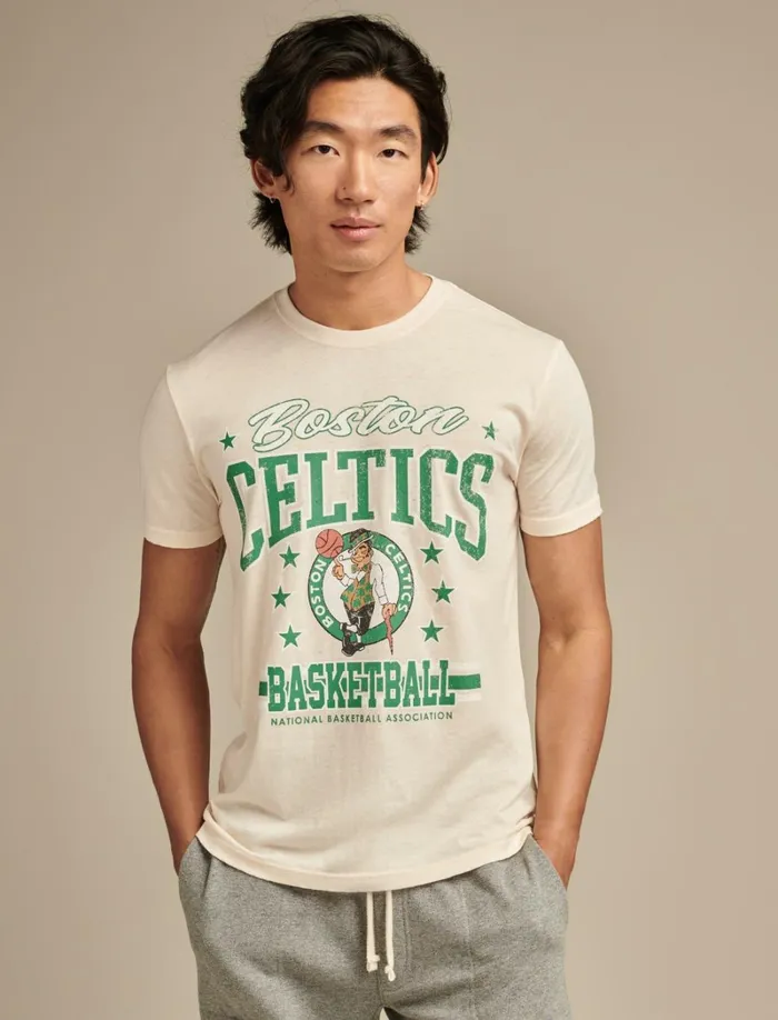 Lucky Brand Graphic Tees Men Celtics Graphic Tee 280 Cream