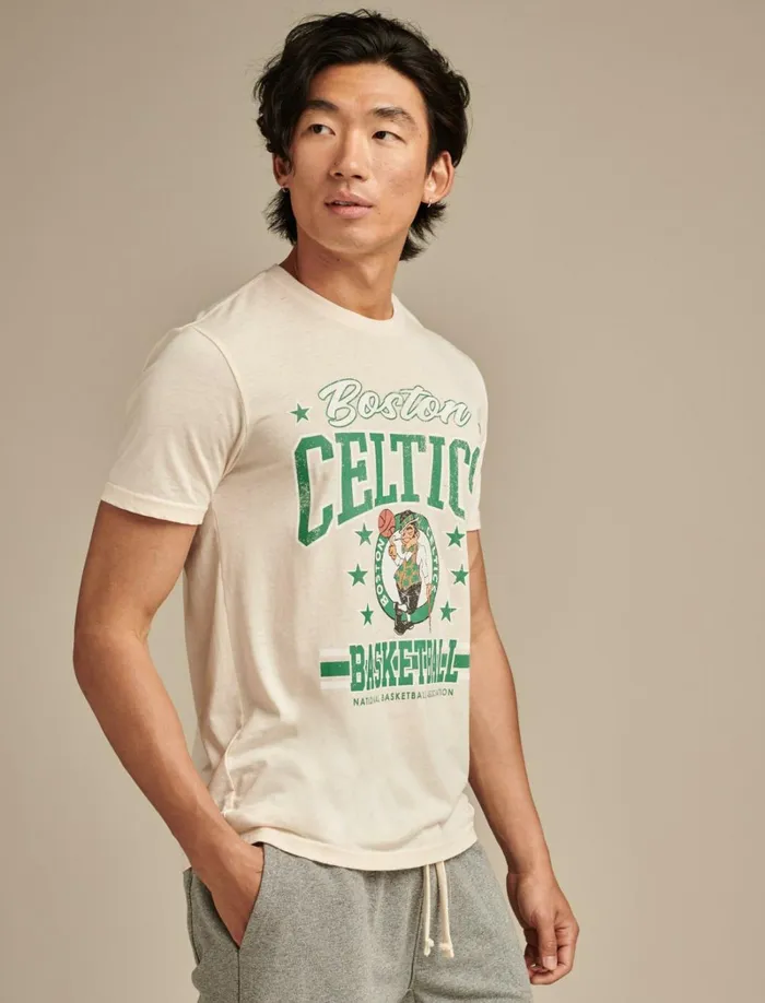 Lucky Brand Graphic Tees Men Celtics Graphic Tee 280 Cream