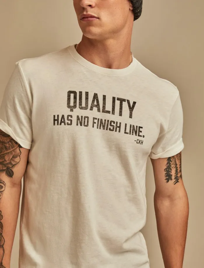 Lucky Brand Graphic Tees Men Cole Hauser Quality Graphic Tee Marshmallow