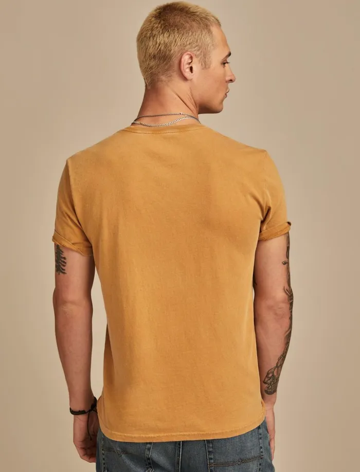 Lucky Brand Graphic Tees Men Modelo Skull Wood Thrush