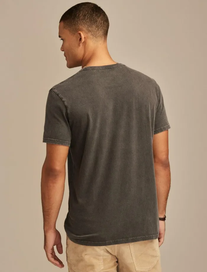 Lucky Brand Graphic Tees Men Modelo Sugar Skull Jet Black