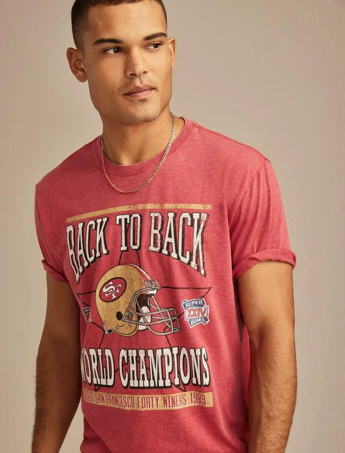 Lucky Brand Graphic Tees Men San Francisco 49ers Graphic Tee 636 Red